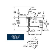 MONOMANDO LAVABO EUROSMART GROHE